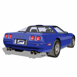 Corvette ZR-1 Bleue